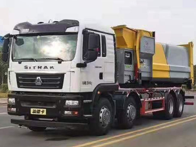 Large Hook-Arm Refuse Truck 2