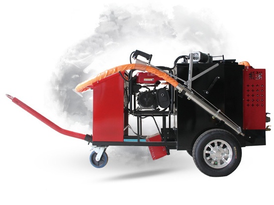 Towed crack sealing machine
