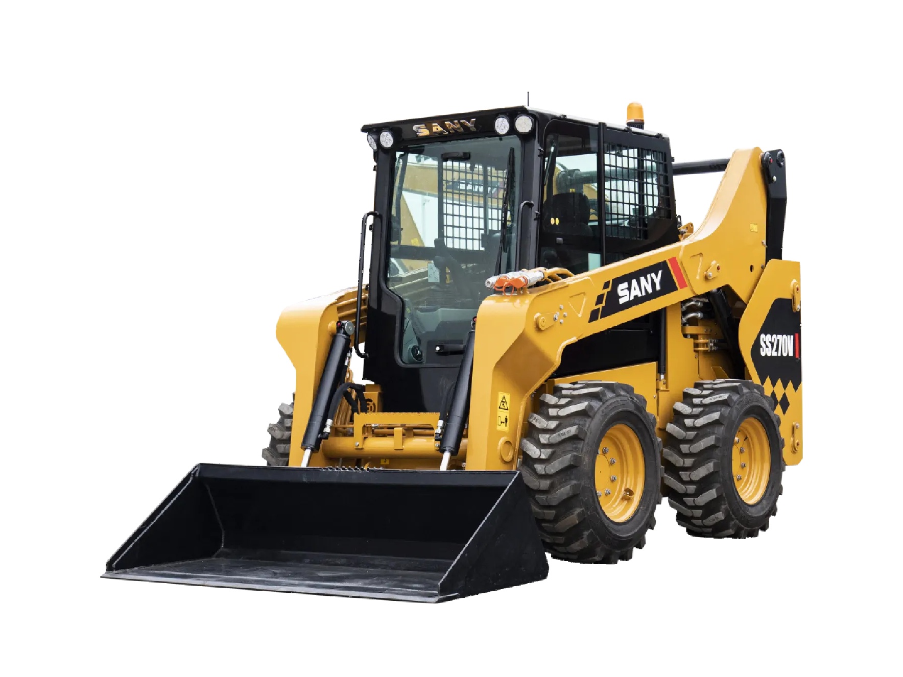 Wheeled skid-steer loader