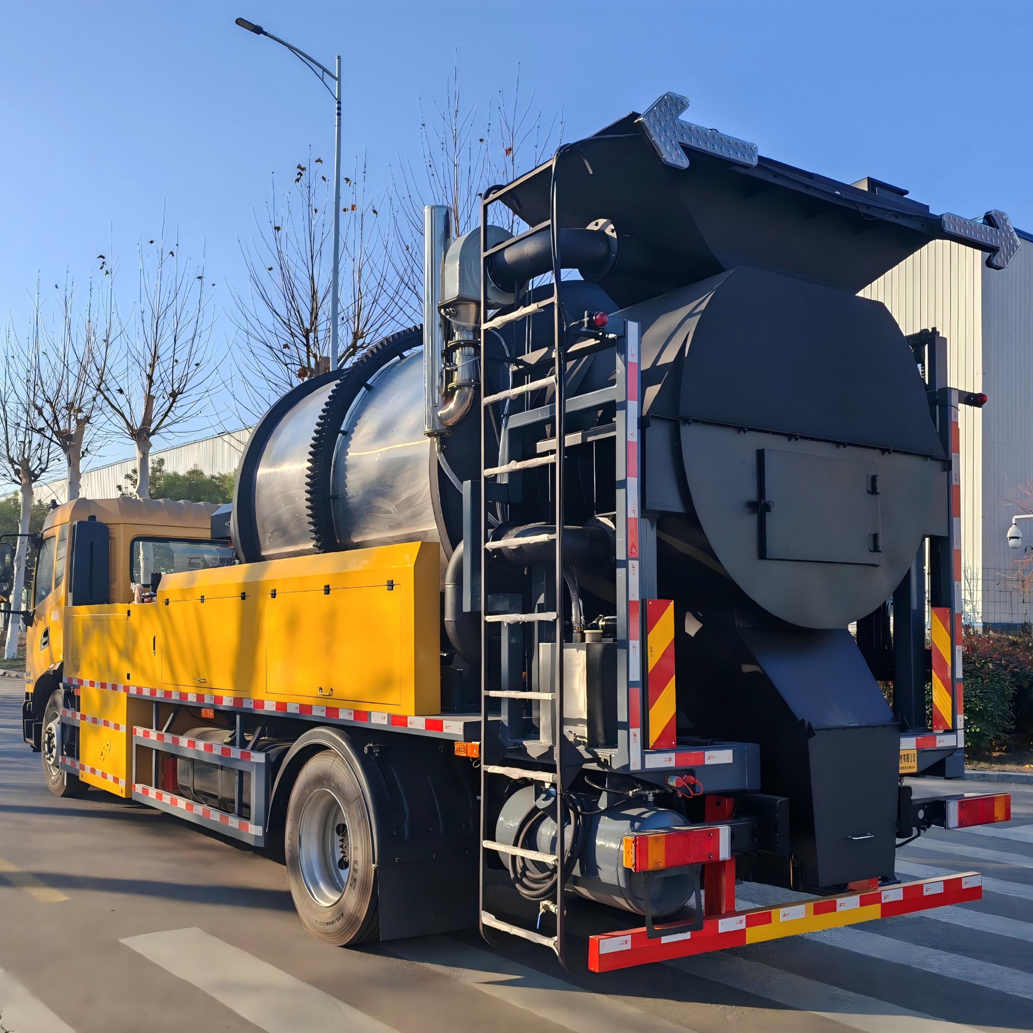 SYL5187TXB6 Drum-Type Asphalt Pavement Hot Recycling and Repair Vehicle 5